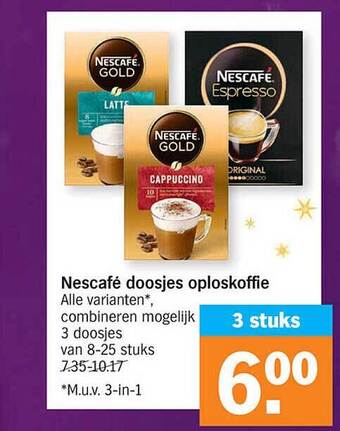 Nescafé doosjes oploskoffie