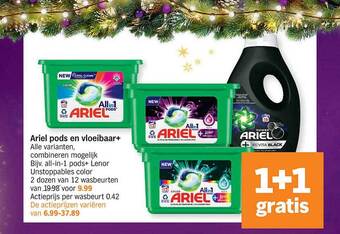 Albert Heijn Ariel pods en vloeibaar+ aanbieding