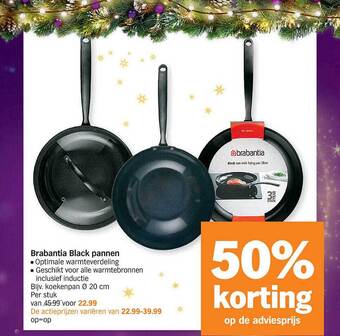 Brabantia black pannen