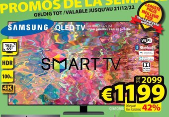ElectroStock Samsung QLED TV aanbieding