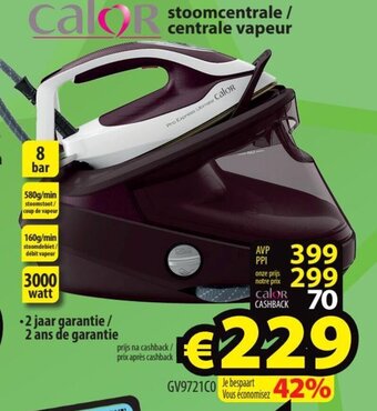 ElectroStock Calor Stoomcentrale/centrale vapeur aanbieding