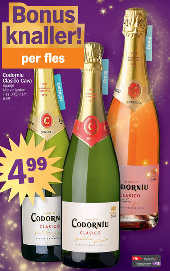 Albert Heijn Codorniu Clasico Cava aanbieding