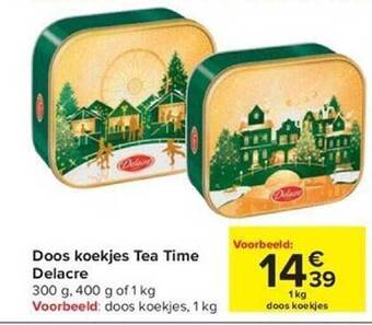 Doos koekjes tea time delacre