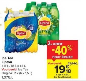 Hyper Carrefour Ice tea lipton aanbieding
