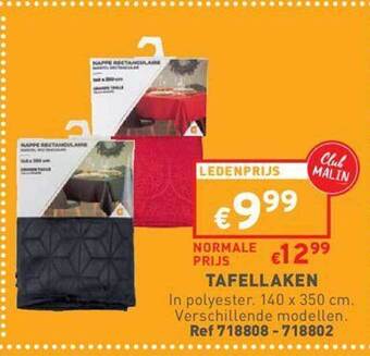Trafic Tafellaken aanbieding