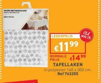 Trafic Tafellaken aanbieding