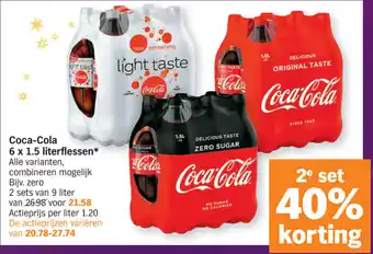 Albert Heijn Coca-Cola 6x1.5 literflessen aanbieding