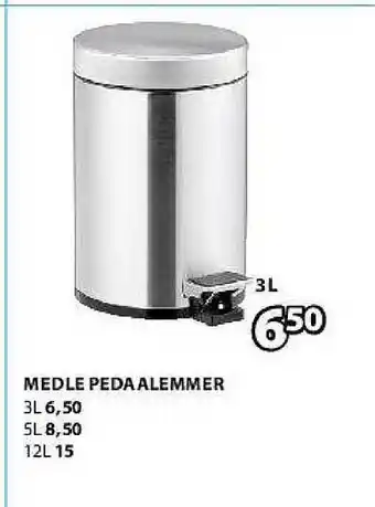 Jysk Medle Pedaalemmer 3L aanbieding