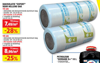 Hubo Dakisolatie Expert voor Hellend Dak aanbieding