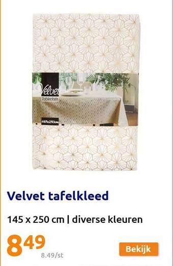 Action Velvet tafelkleed aanbieding