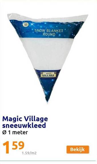 Action Magic village sneeuwkleed aanbieding