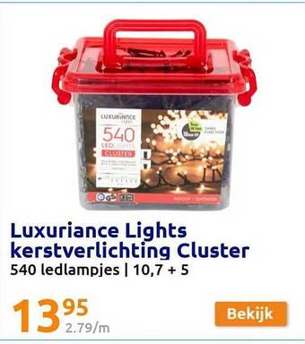 Action Luxuriance lights kerstverlichting cluster aanbieding