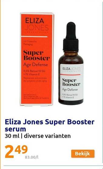Action Eliza jones super booster serum aanbieding
