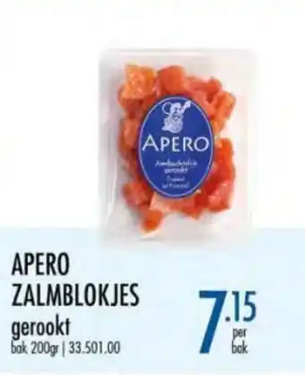 Horeca totaal Apero Zalmblokjes aanbieding