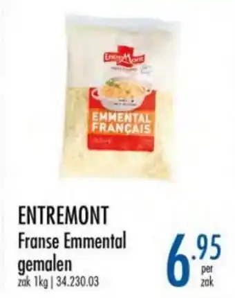 Horeca totaal Entremont Franse Emmental gemalen aanbieding
