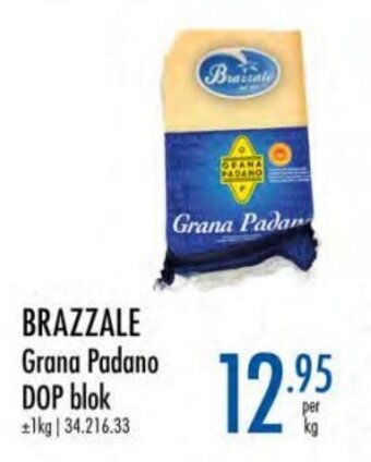 Horeca totaal Brazzale Grana Padano DOP blok aanbieding