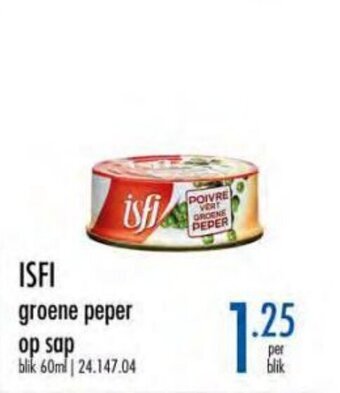 Isfi groene peper op sap