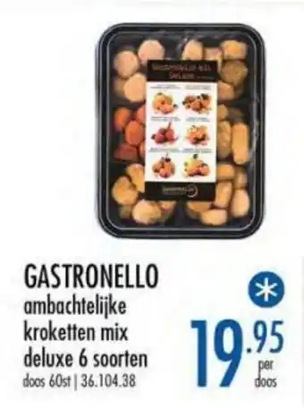 Horeca totaal Gastronello ambachtelijke kroketten mix deluxe 6 soorten aanbieding