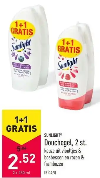 ALDI Douchegel 250ml aanbieding