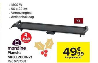 Hyper Carrefour Mandine plancha aanbieding