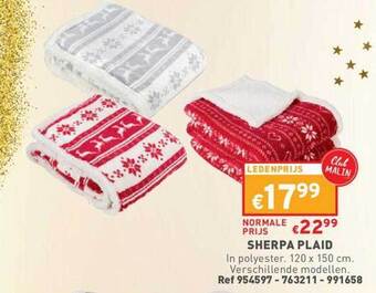 Trafic Sherpa plaid aanbieding