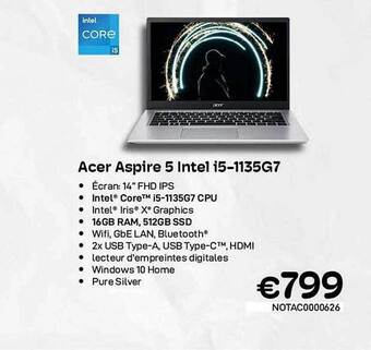 CompuDeals Acer aspire 5 intel i5 aanbieding