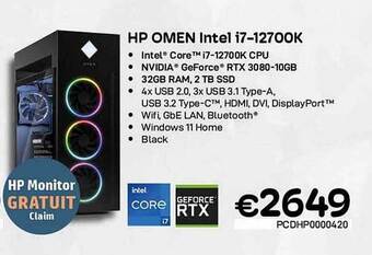 CompuDeals Hp omen intel i7 aanbieding