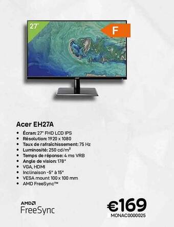 CompuDeals Acer eh27a aanbieding
