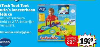 Kruidvat Vtech toet toet auto's lanceerbaan deluxe aanbieding
