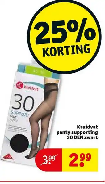 Kruidvat Kruidvat panty supporting aanbieding