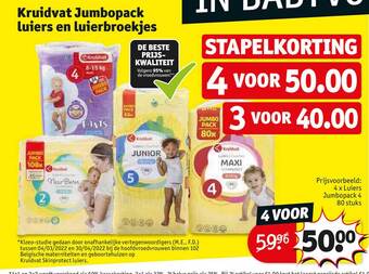 Kruidvat Kruidvat jumbopack luiers en luiersbroekjes aanbieding