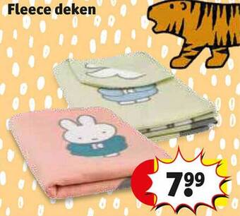 Kruidvat Fleece deken aanbieding