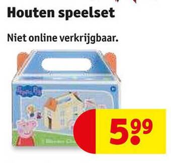 Kruidvat Houten speelset aanbieding