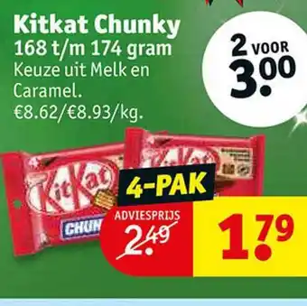 Kruidvat Kitkat chunky aanbieding