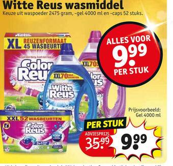 Kruidvat Witte reus wasmiddel aanbieding