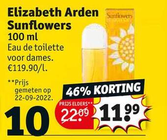 Kruidvat Elizabeth arden sunflowers eau de toilette voor dames aanbieding