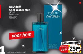 Kruidvat Davidoff cool water men eau de toilette voor heren aanbieding