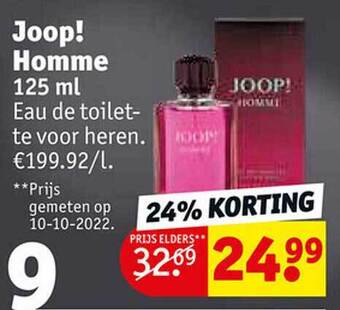 Kruidvat Joop! homme eau de toilette voor heren aanbieding