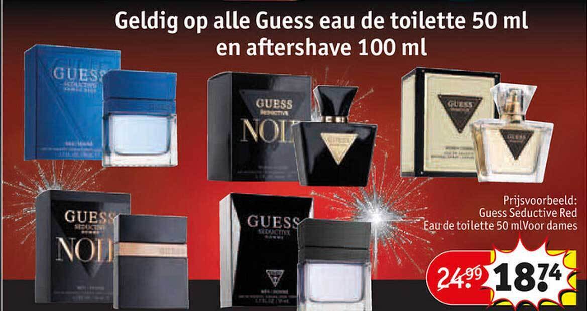 Guess eau de toilette en aftershave promotie bij Kruidvat
