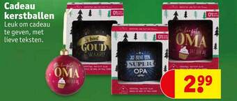 Kruidvat Cadeau kerstballen aanbieding