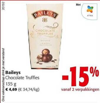 Colruyt Baileys chocolate truffles aanbieding
