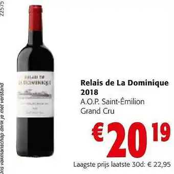 Colruyt Relais de la dominique aanbieding