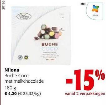 Colruyt Nilona buche coco met melkchocolade aanbieding