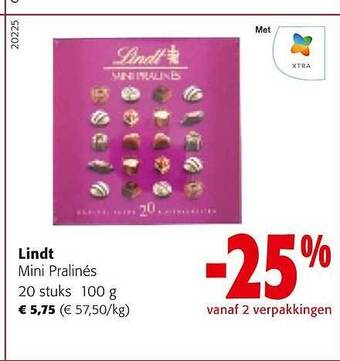 Colruyt Lindt mini pralinés aanbieding