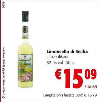 Colruyt Limoncello di sicilia aanbieding