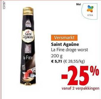Colruyt Saint agaûne la fine droge worst aanbieding