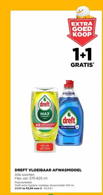 Jumbo Dreft vloeibaar afwasmiddel aanbieding