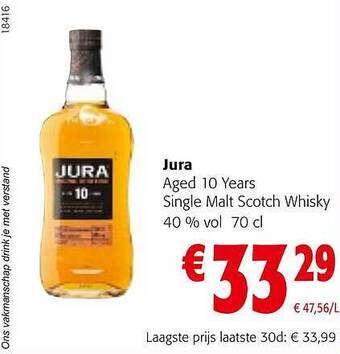 Colruyt Jura single malt scotch whisky aanbieding
