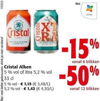 Colruyt Cristal alken aanbieding