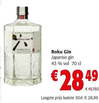 Colruyt Roku gin aanbieding